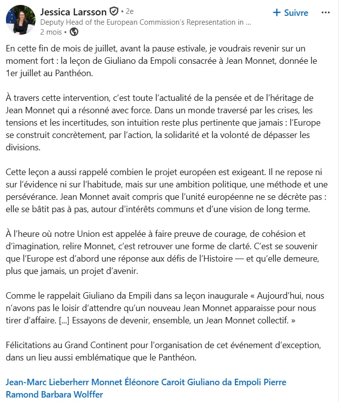 Giuliano da Empoli au Panthéon : la leçon de Jean Monnet 2 Captura de pantalla 2026 10 02 163952